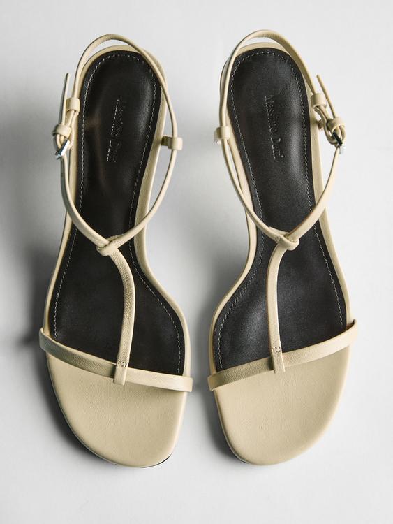 Strappy mid-heel sandals from Zara - $180