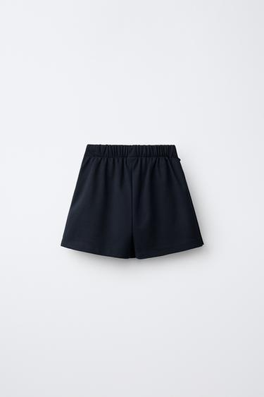 BUCKLE DETAIL SKORT — Navy blue 2
