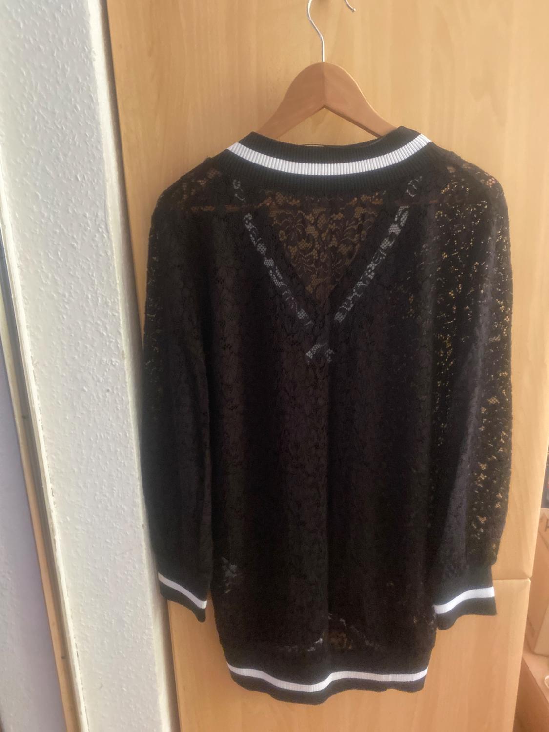 LACE SWEATSHIRT WITH V-NECK - Image 3