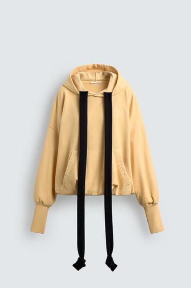 ÁO NỈ CÓ MŨ TRÙM ĐẦU HARRY LAMBERT FOR ZARA X DISNEY - Màu vàng nhạt từ Zara - Hình ảnh 0