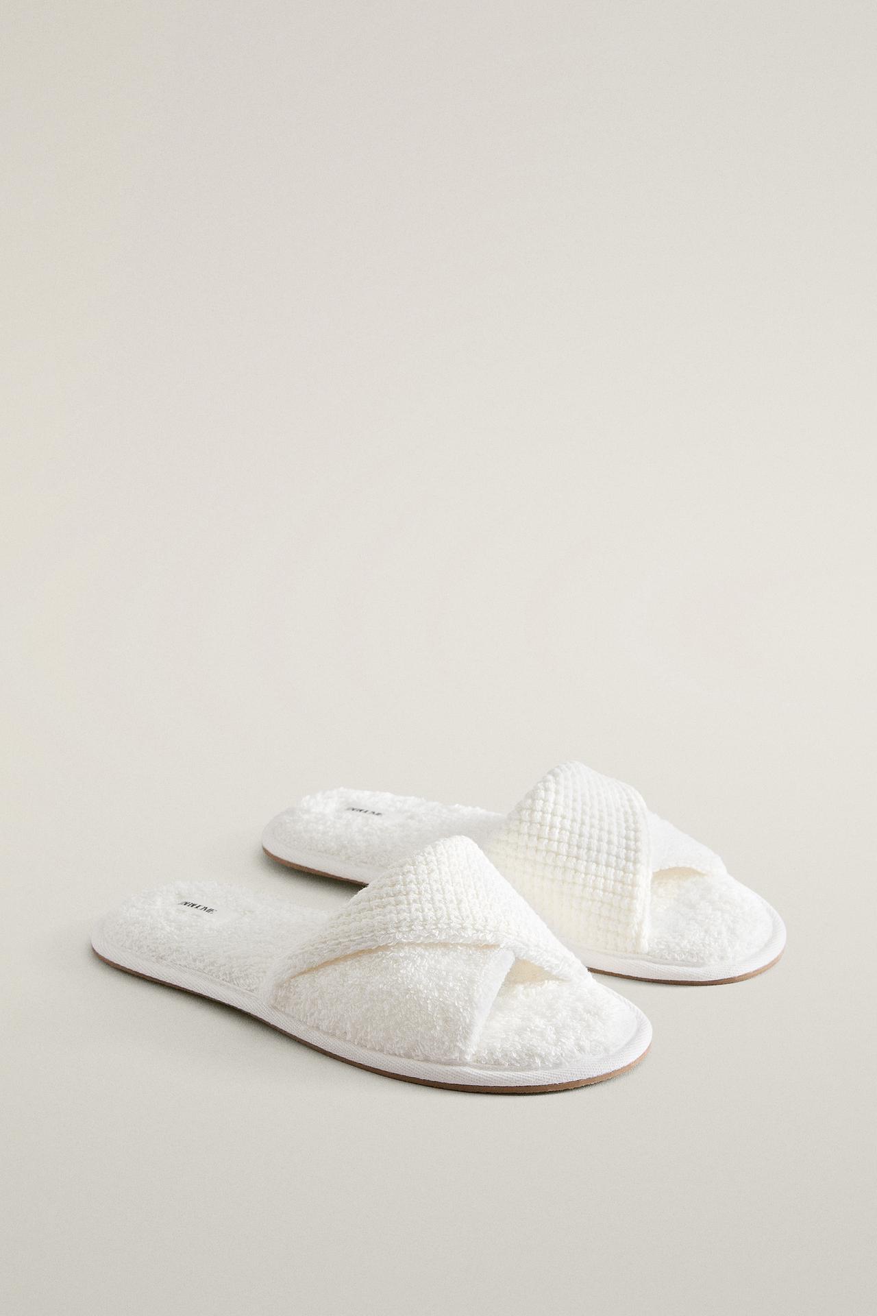 COMBINED TERRY SLIDES — White
