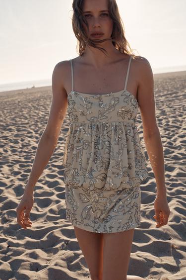 Zara MINI HALJINA SA PERLICAMA – Srebrni