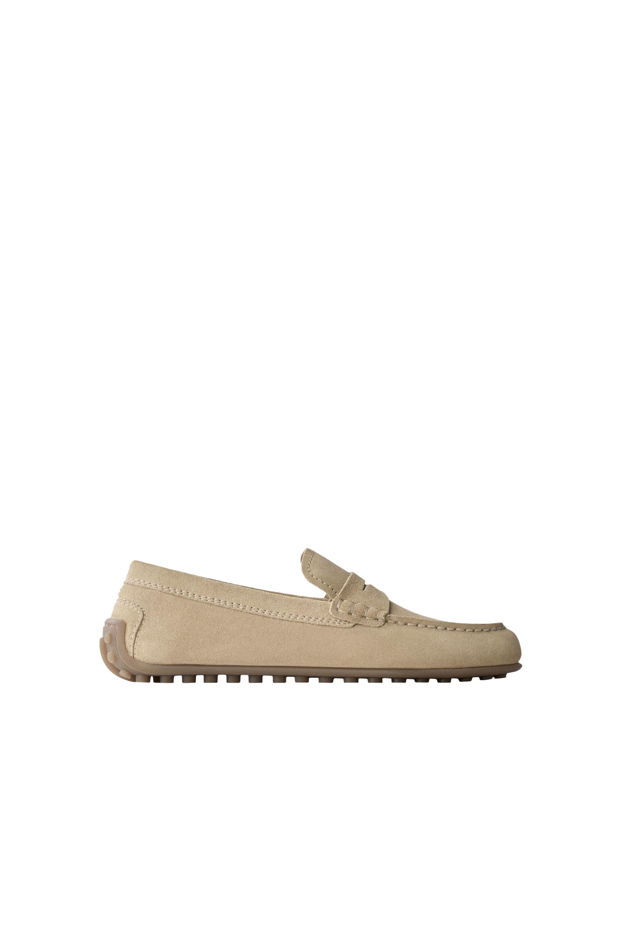 MOCASSIM DE SERRAJE - Marrom-areia | ZARA Brasil