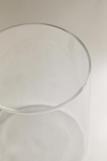 BOROSILICATE GLASS MUG WITH COLOURED HANDLE - Green by Zara - Image 3