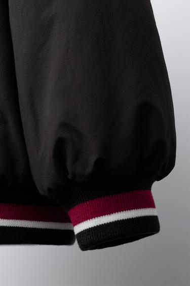 BOMBER DOUBLURE FAUSSE PEAU DE MOUTON PIÈCE - Anthracite foncé de Zara - Image 5