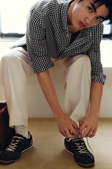 Zara 復古風運動鞋 - 黑色