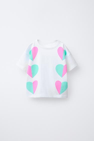 T-SHIRT MIT PRINT - Cremefarben von Zara - Bild 0