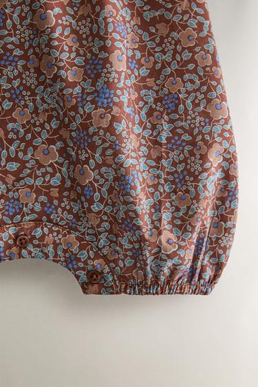 SALOPETTE PLAGE BÉBÉ FLEURS - Bordeaux de Zara - Image 2