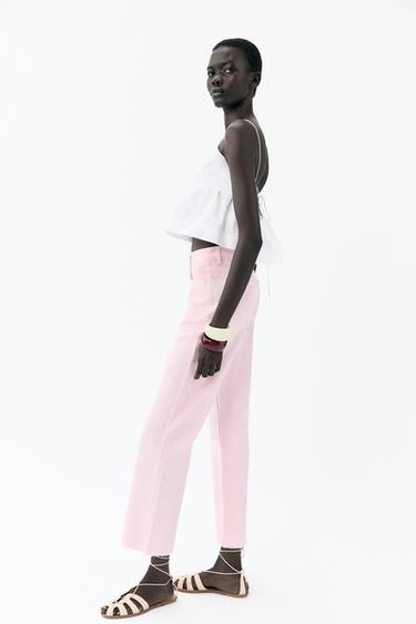 JEAN Z1975 DROIT À TAILLE HAUTE - Rose de Zara - Image 3