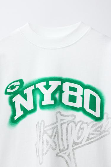 T-SHIRT IMPRIMÉ GRAFFITI - Blanc de Zara - Image 2