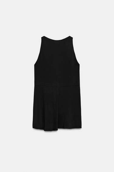 ZW COLLECTION ASYMMETRIC TOP - Black by Zara - Image 9