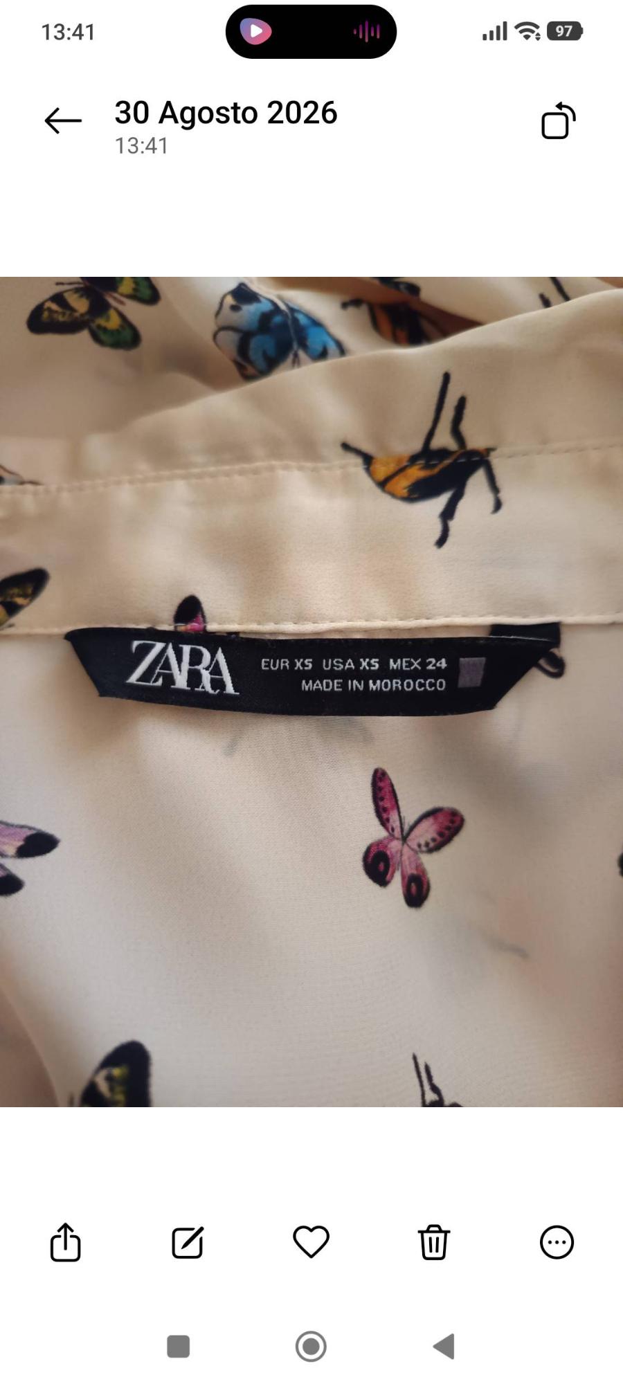 PRINTED SHIRT WITH A SATIN FINISH - Image 6