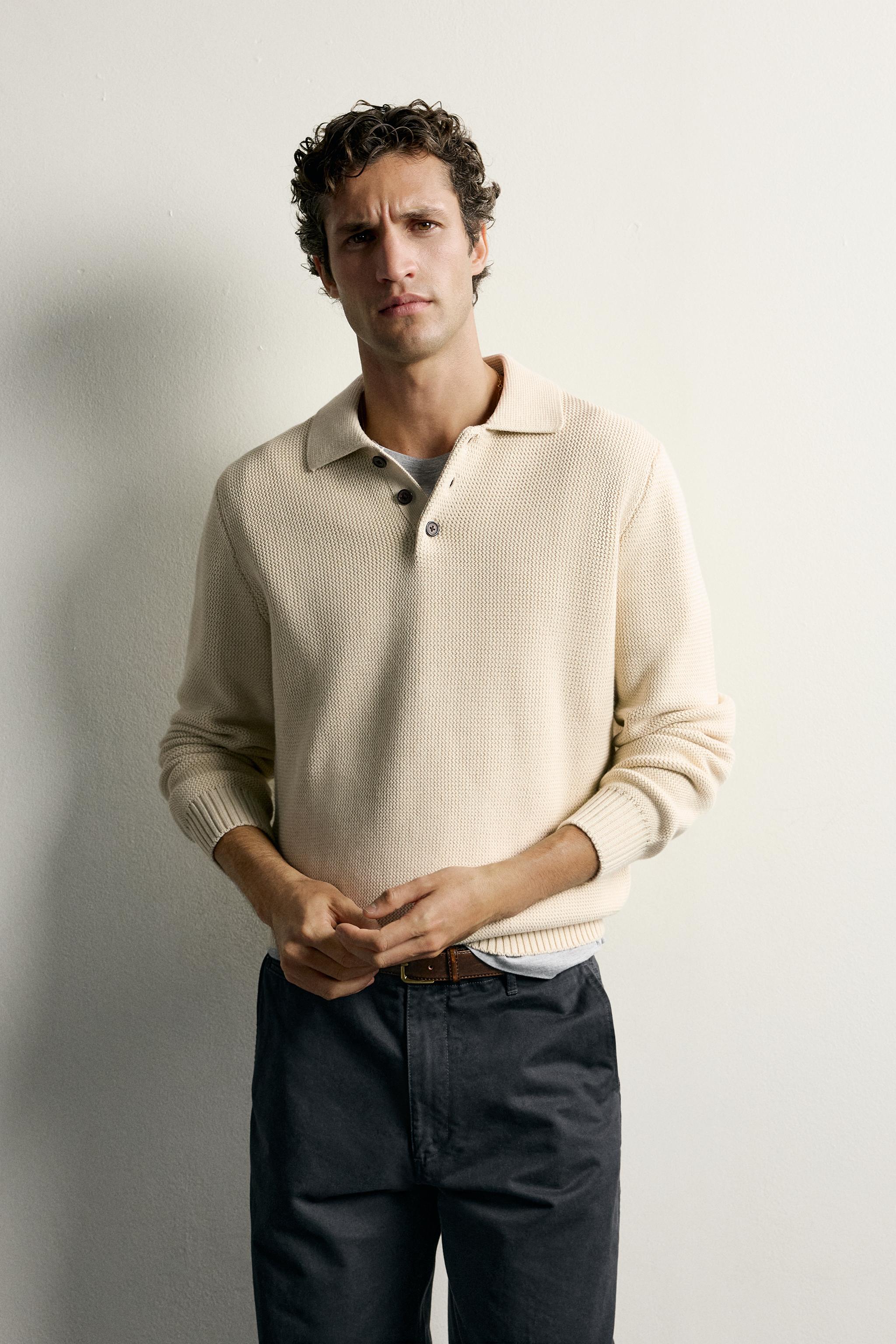 COTTON TEXTURE POLO SHIRT