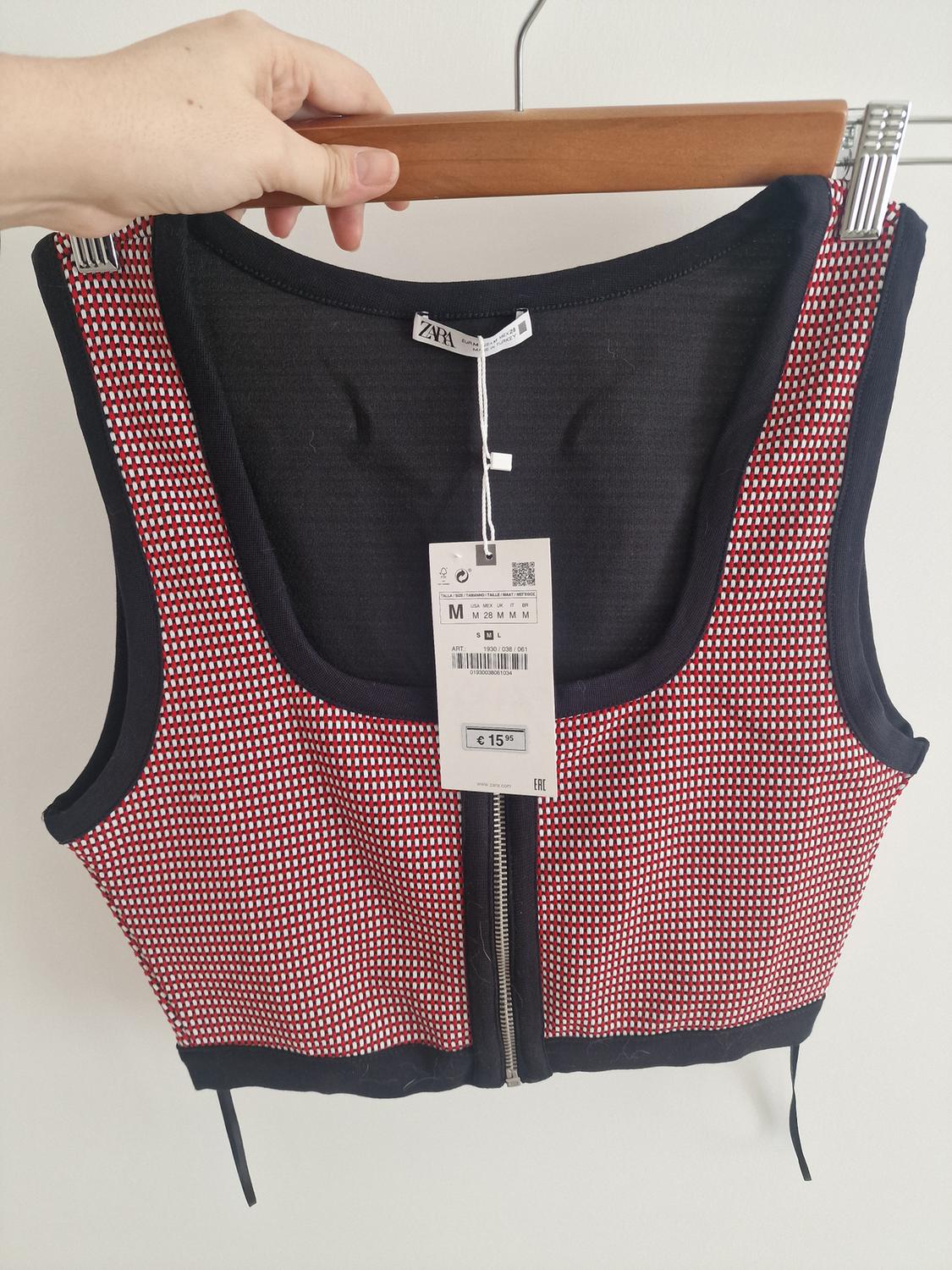 JACQUARD CROPPED TOP