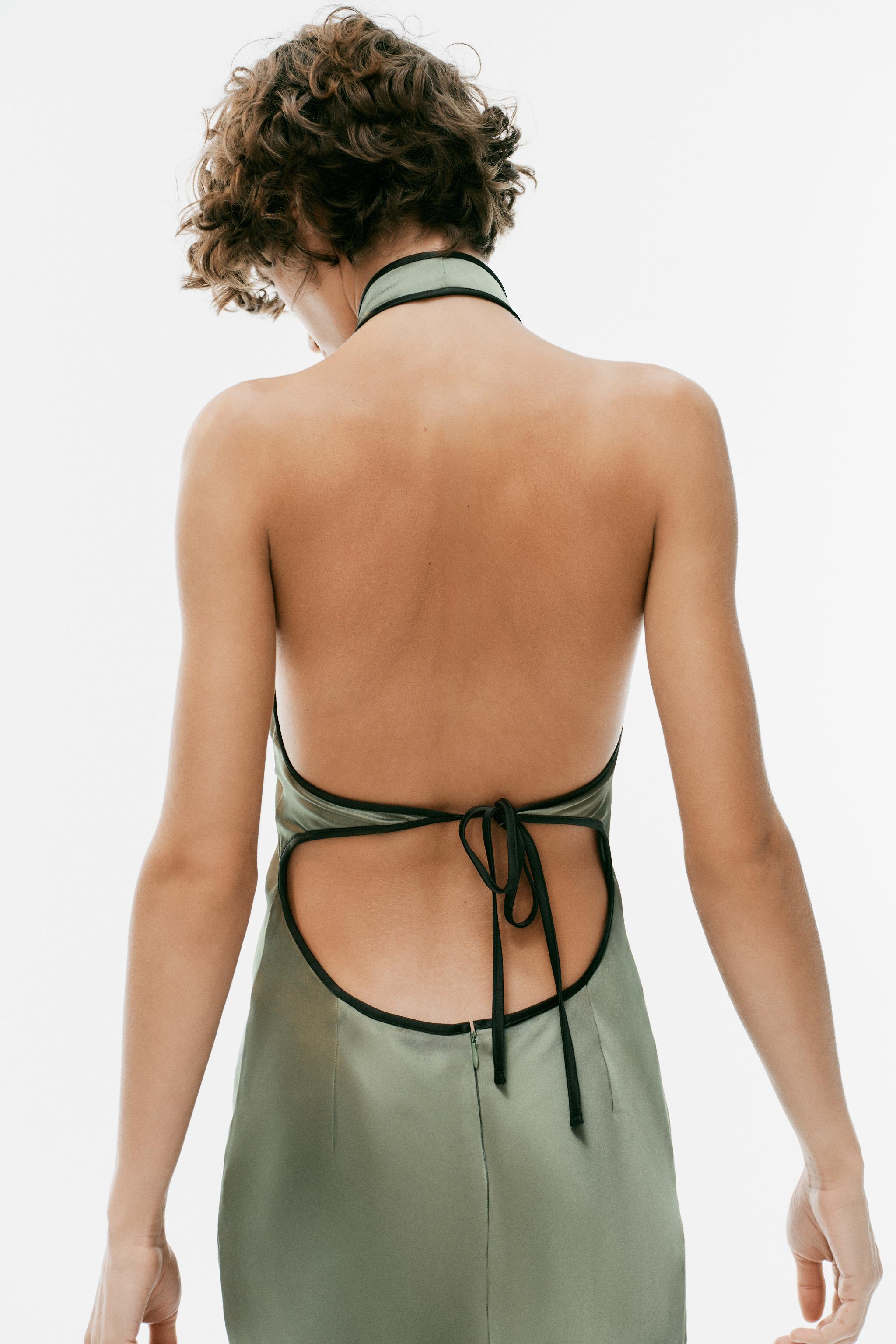 Женские платья Zara MIDI JACQUARD FROG FASTENING DRESS — фото 5