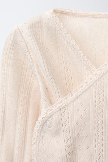 POINTELLE BODYSUIT - Vanilla by Zara - Image 2