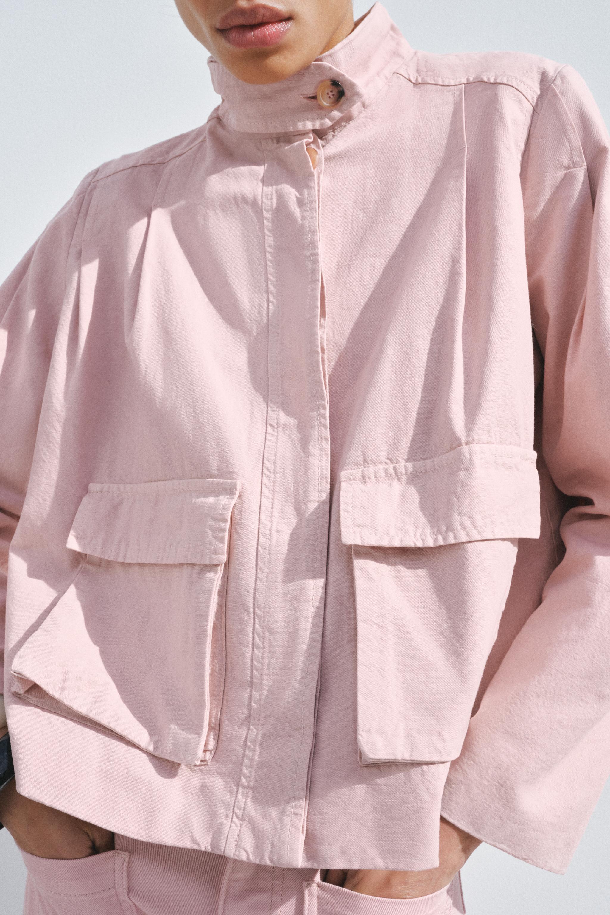【ZARA】ツイルジャケット ZW COLLECTION  2719/614/620 TWILL JACKET ZW COLLECTION - Pink | ZARA United States