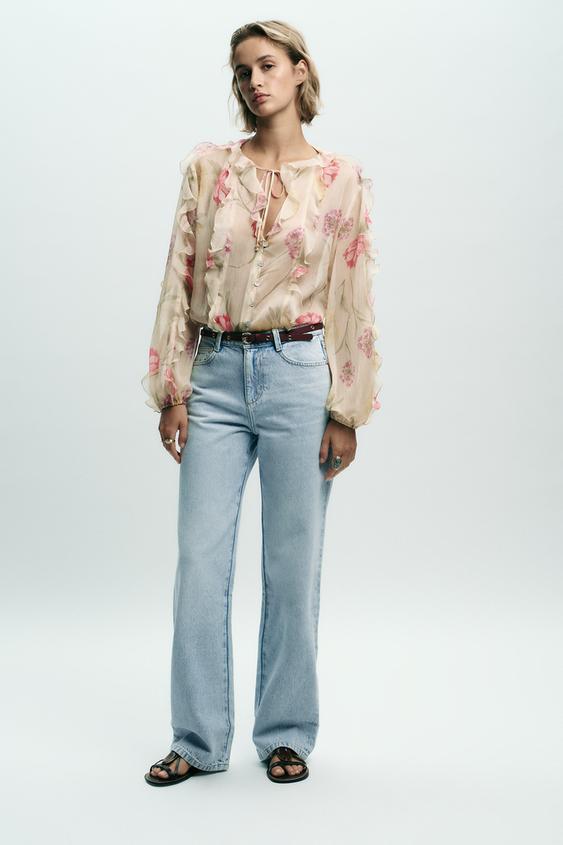 Z1975 HIGH-WAISTED REGULAR FIT JEANS WITH BELT