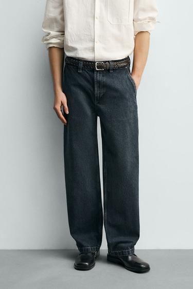 PANTALÓN CHINO DENIM - Azul de Zara