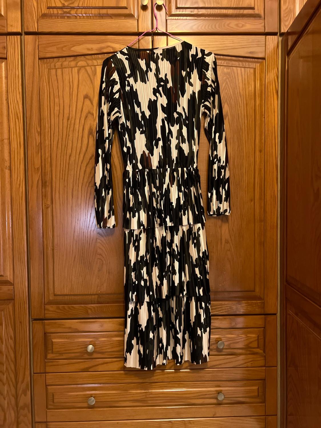 PLEATED PRINTED DRESS - Image 3