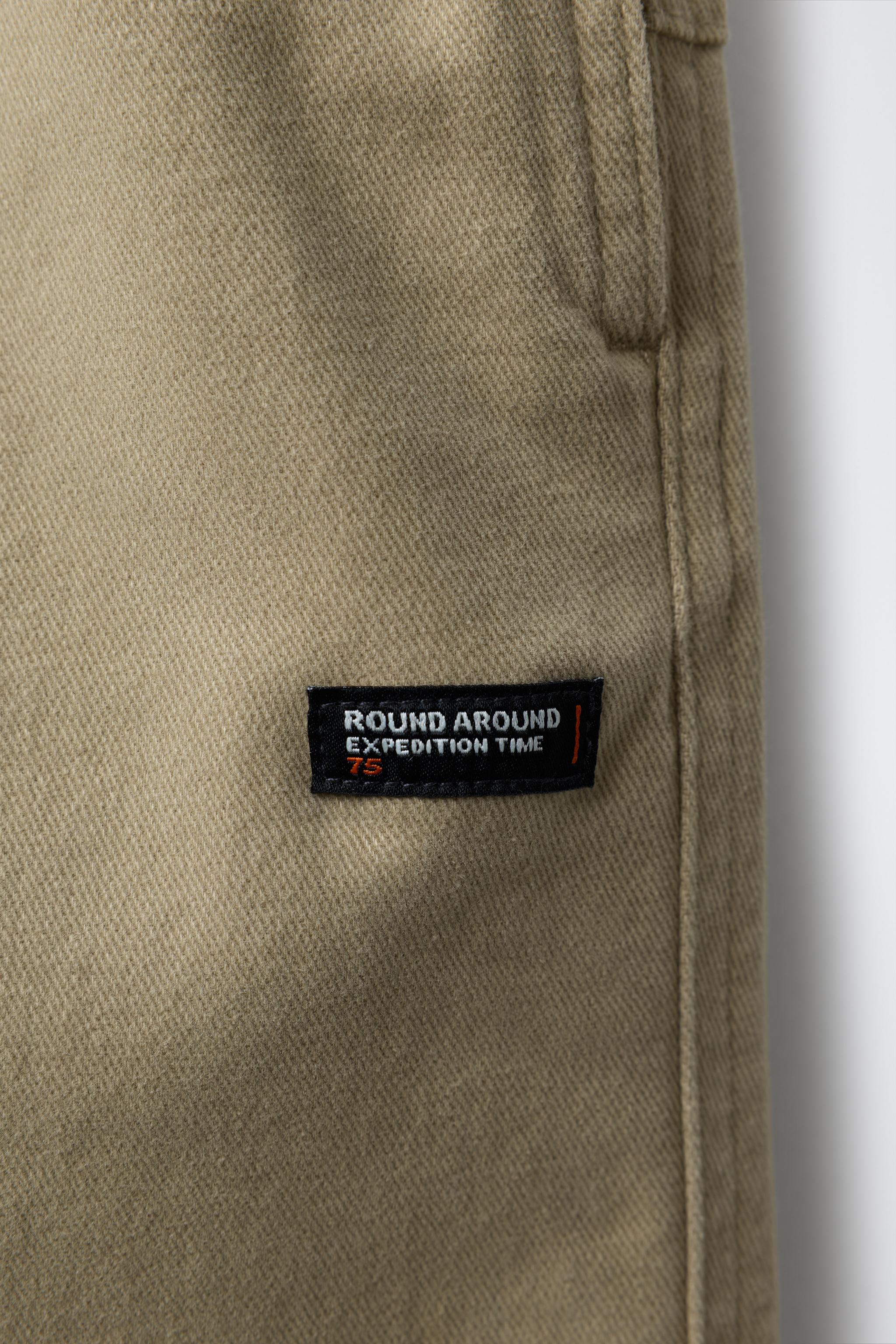 STRAIGHT LEG PANTS WITH LABEL