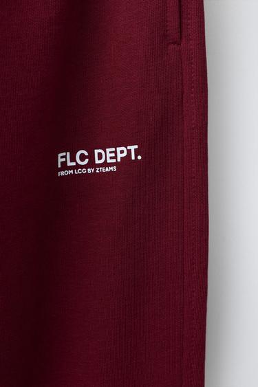 TEXT PRINT JOGGERS - Burgundy by Zara - Image 3