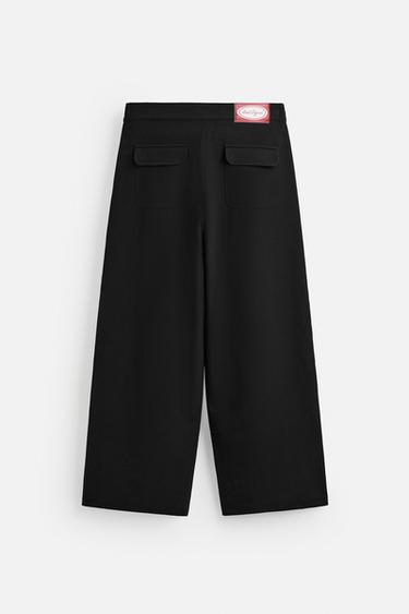 PANTALON COUPE DÉCONTRACTÉE - Noir de Zara - Image 7