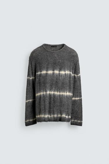 CAMISOLA COM ESTAMPADO TIE DYE - Verde-água da Zara