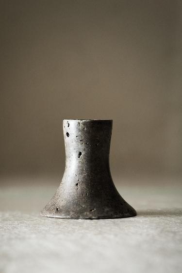MINI MARBLE TEALIGHT HOLDER - Brown by Zara