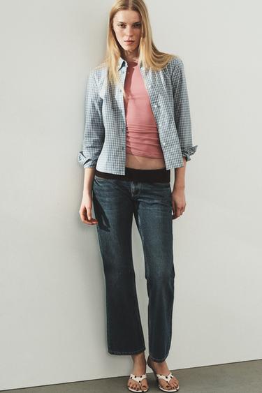 CAMISA ENTALLADA CUADROS - Azul / Blanco de Zara