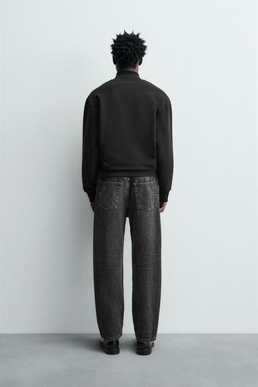 JEAN DROIT COUPE CHEVILLE - Noir de Zara - Image 2