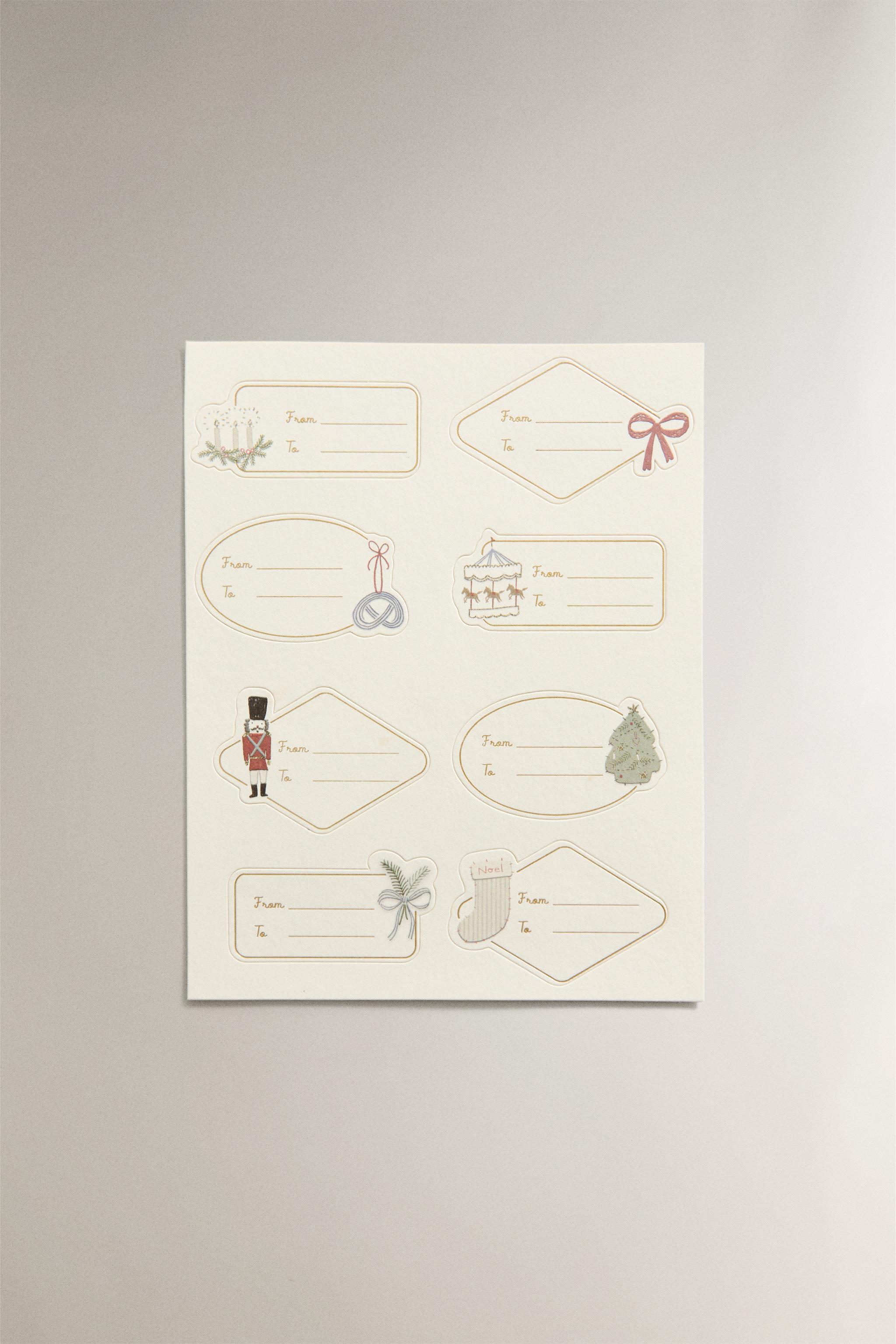 ADHESIVE CHRISTMAS GIFT LABELS