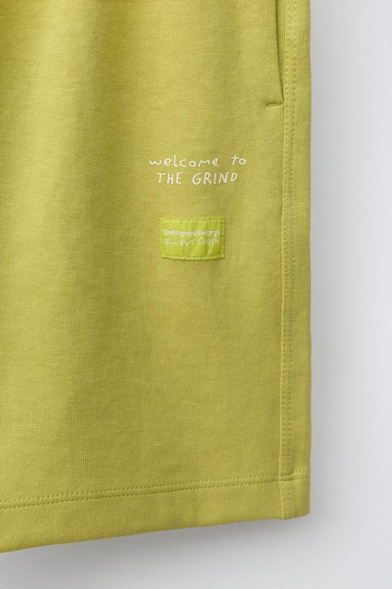 ENSEMBLE T-SHIRT ET BERMUDA INTERLOCK - Vert pistache de Zara - Image 7