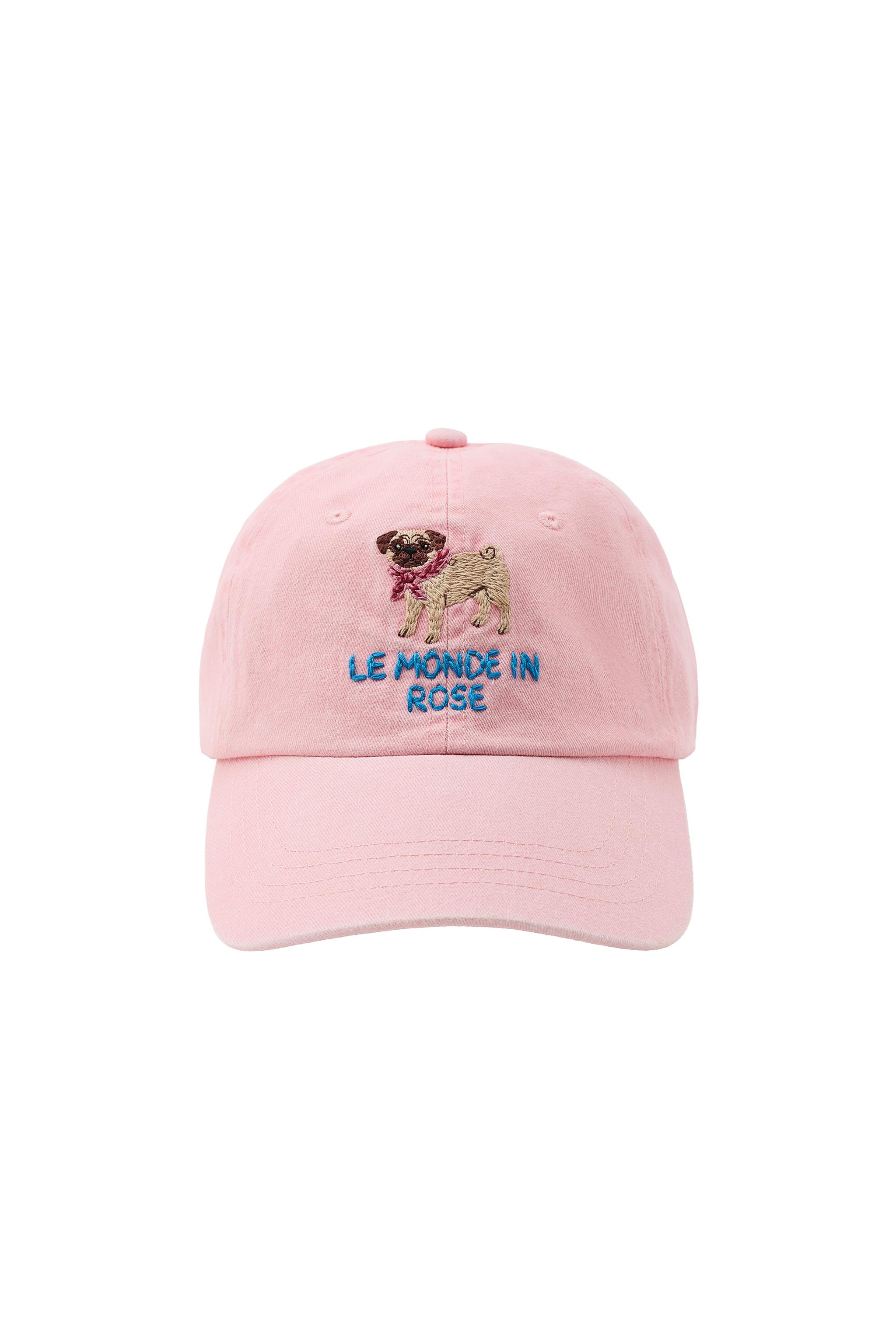 GORRA SARGA TEXTO PERRO