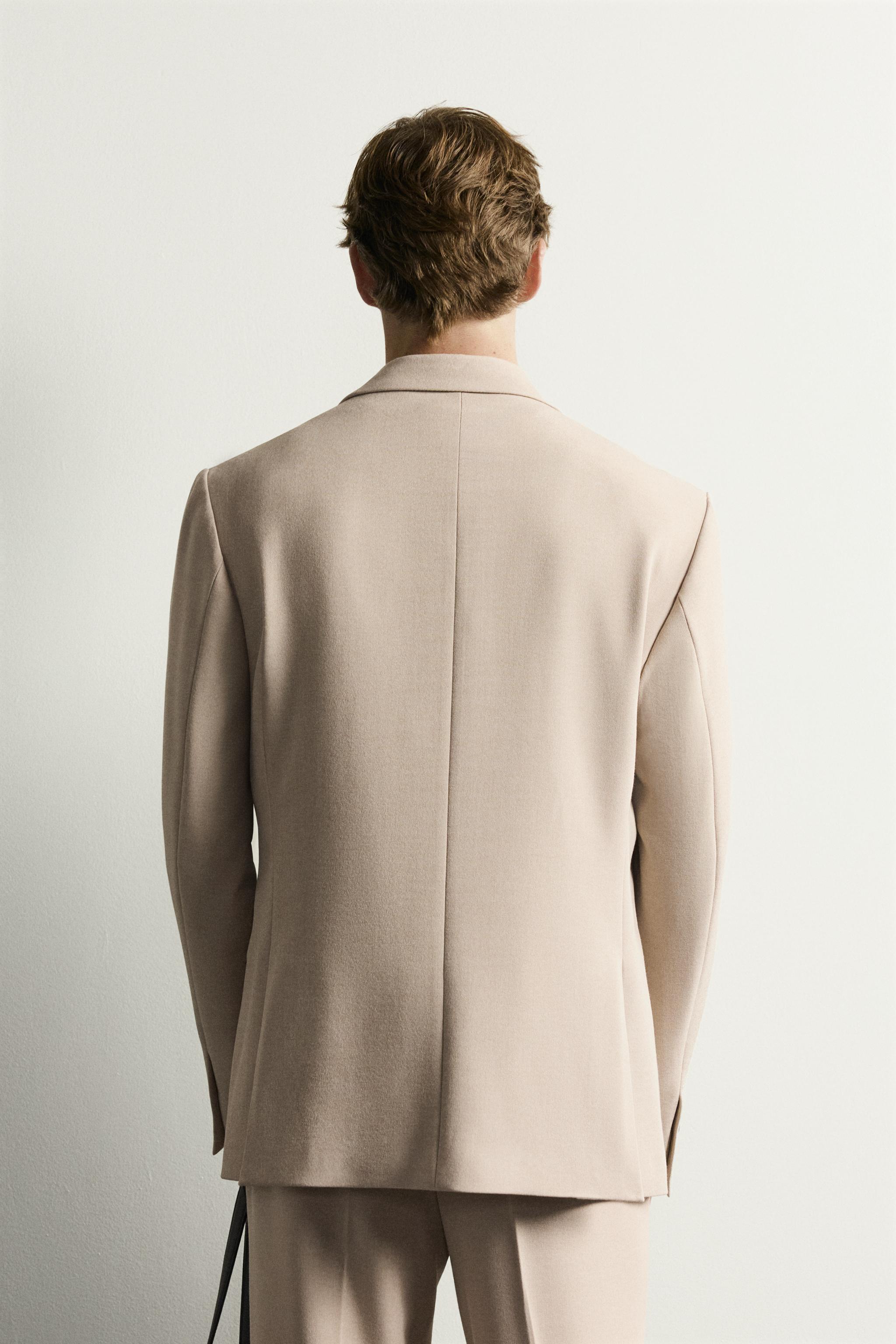 スリムフィットスーツブレザー - サンド/マール | ZARA Japan / 日本