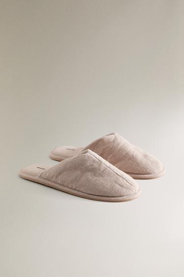 CHAUSSONS OUVERTS À L’ARRIÈRE RAMIE - Gris taupe de Zara - Image 1