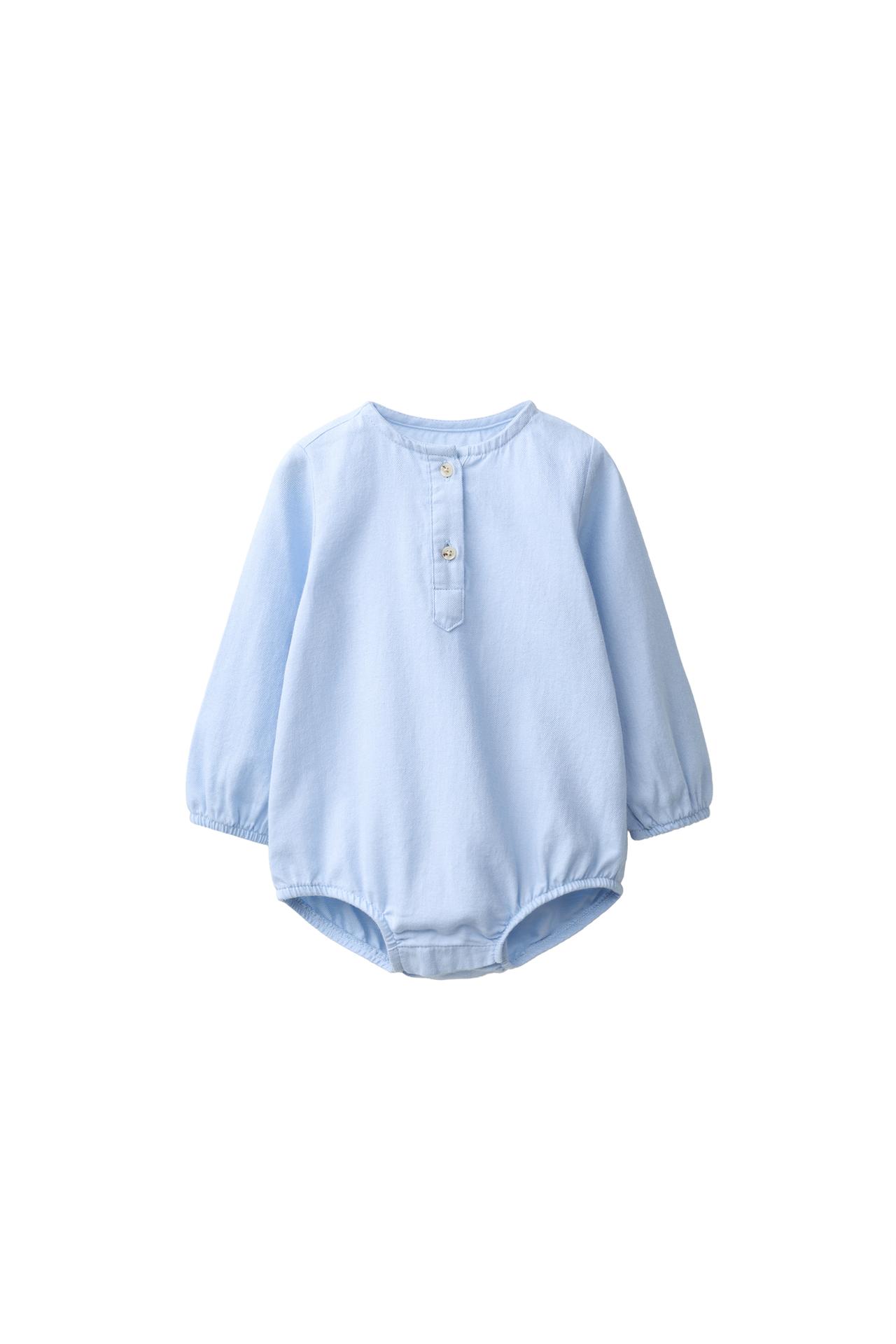 HENLEY NECK BODYSUIT