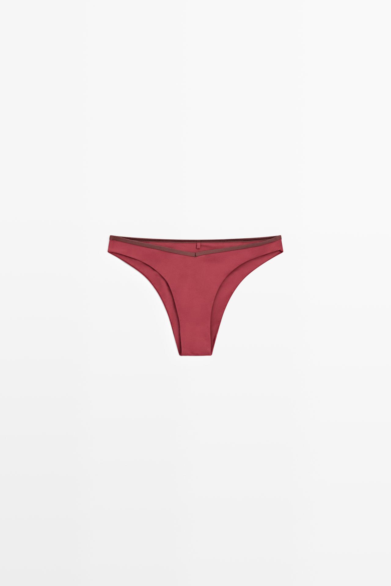 Contrast bikini bottoms — Pink