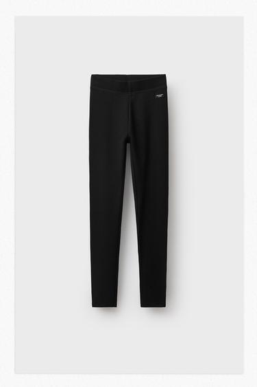 Zara REBRASTE HELANKE SA MODALOM I ETIKETOM – Crna