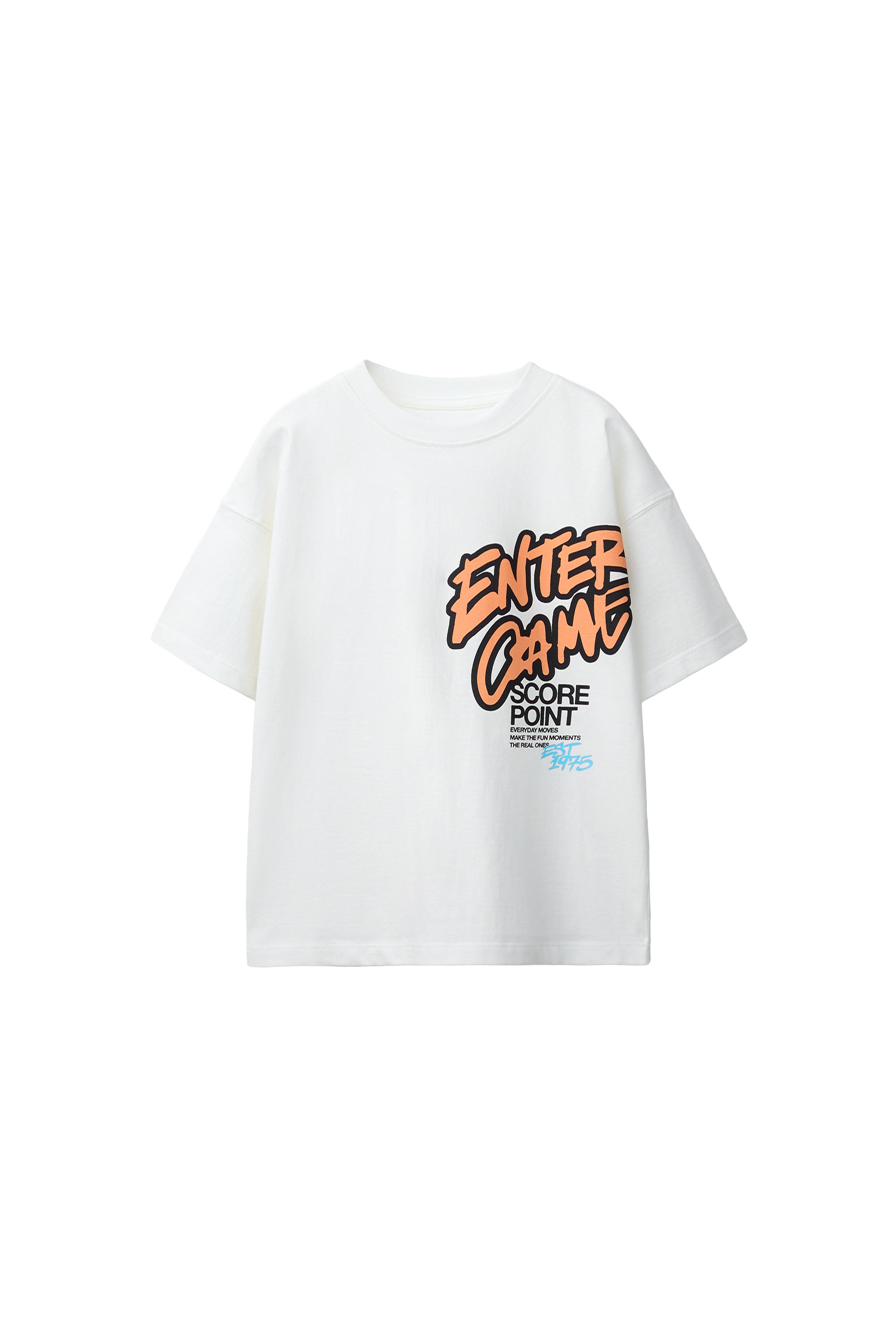 GRAFFITI PRINT T-SHIRT - White | ZARA Canada