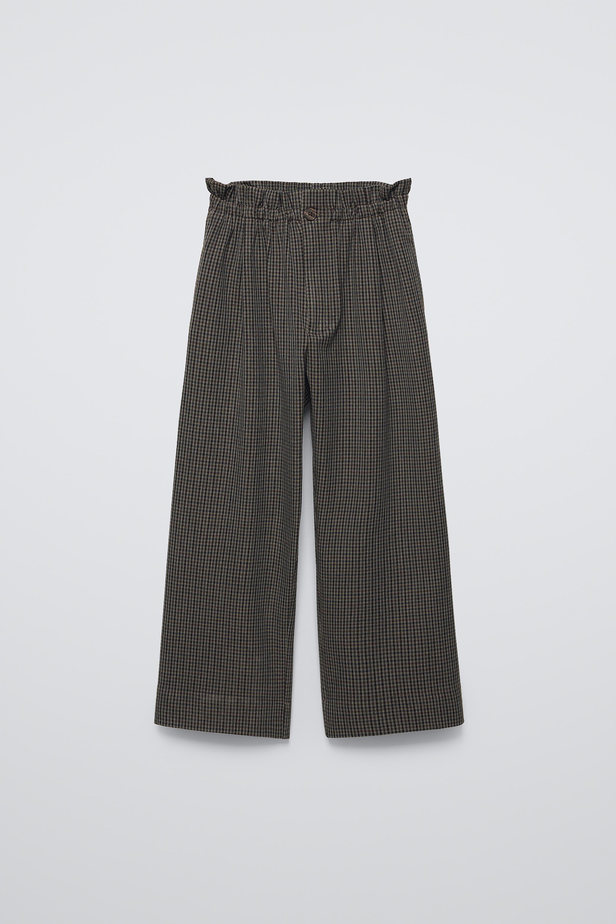 Paper bag trousers zara online