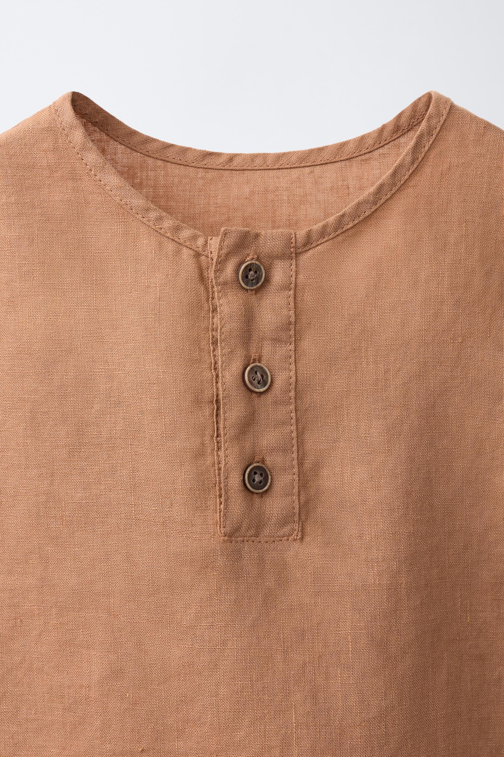 CHEMISE SANS MANCHES 100% LIN