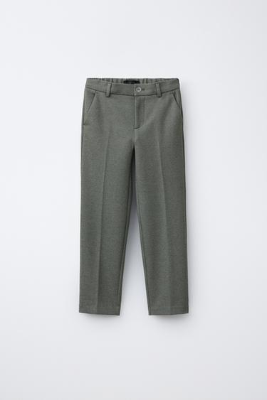 SUIT TROUSERS - Mid-green by Zara
