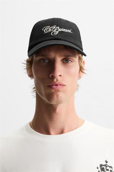 CAP WITH CONTRAST PATCH - Black by Zara - Image 0