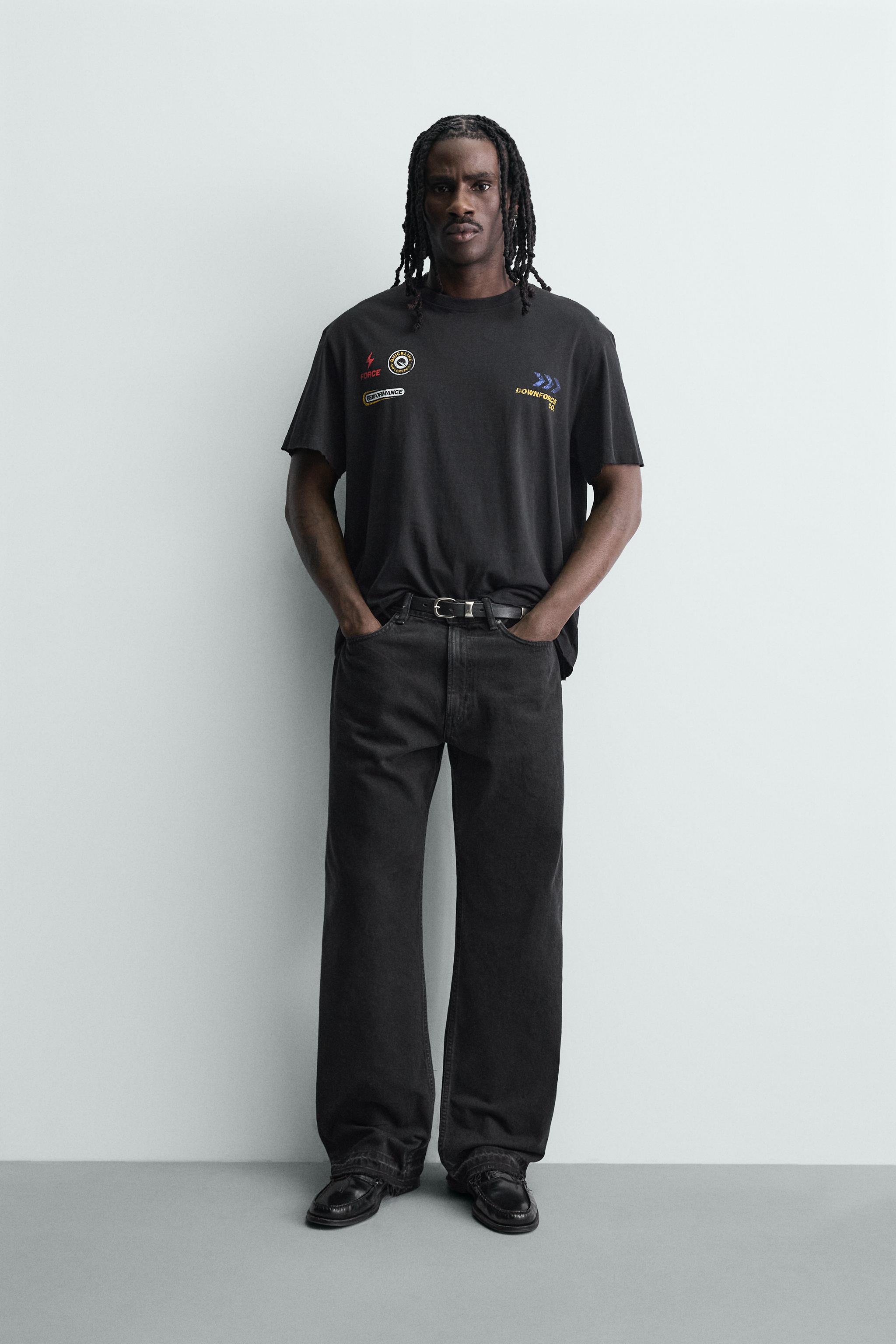 Tシャツ (ブラック・黒) | メンズ | ZARA 日本