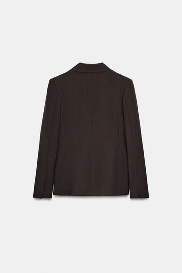 ZW COLLECTION FITTED BLAZER - Brown by Zara - Image 4