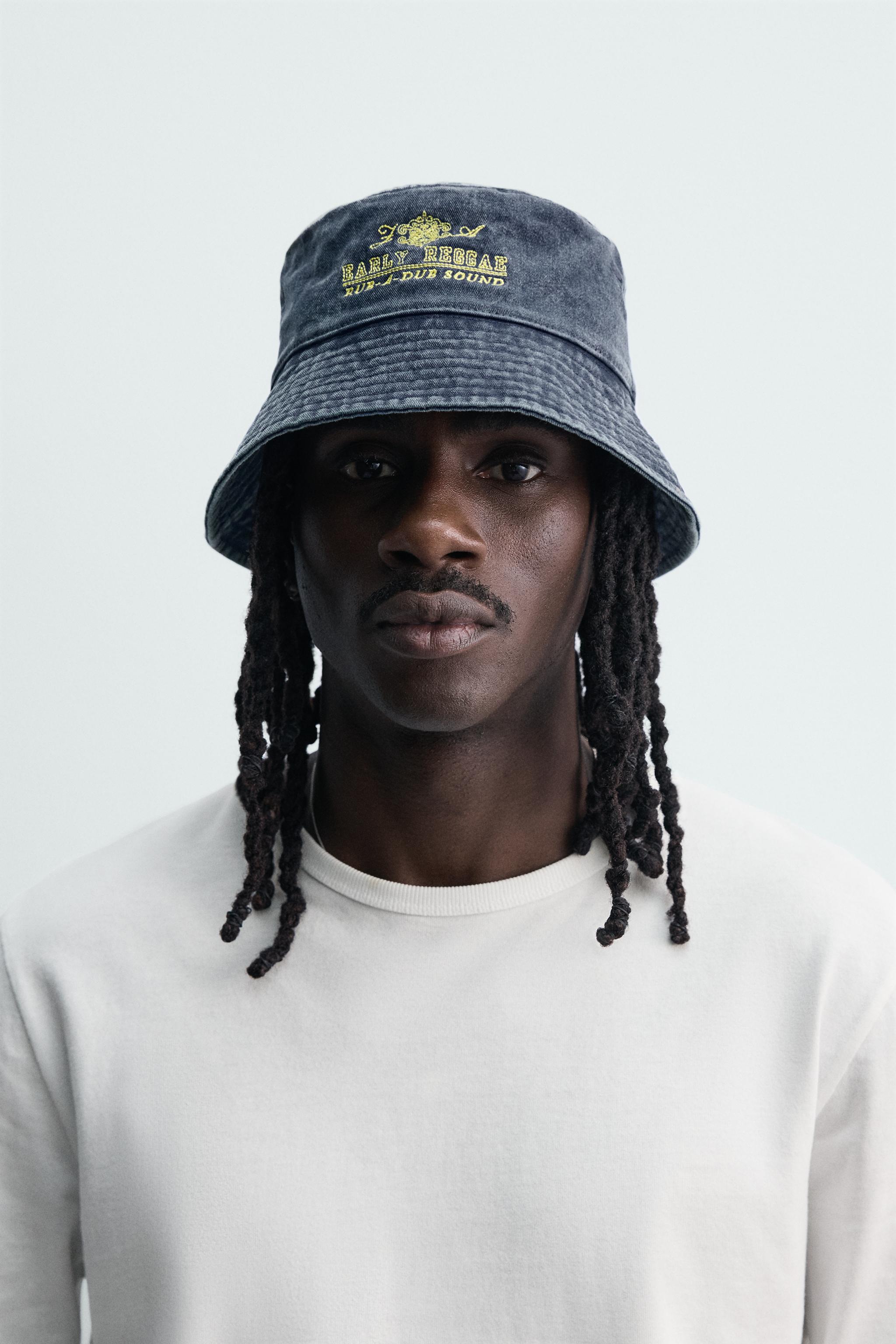 CHAPEAU BOB LAVÉ BRODERIE CONTRASTE