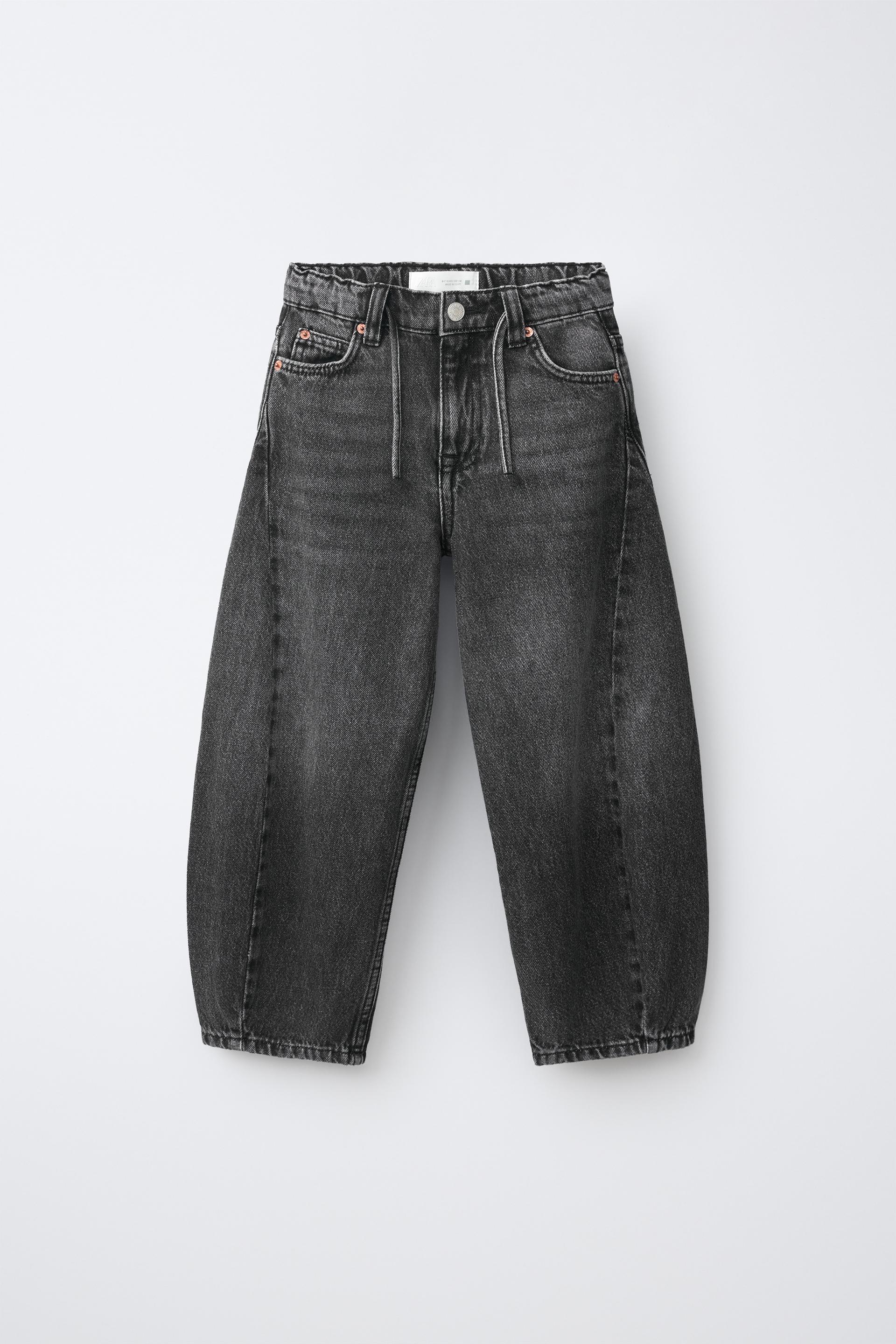 Barrel Jeans With Drawstring