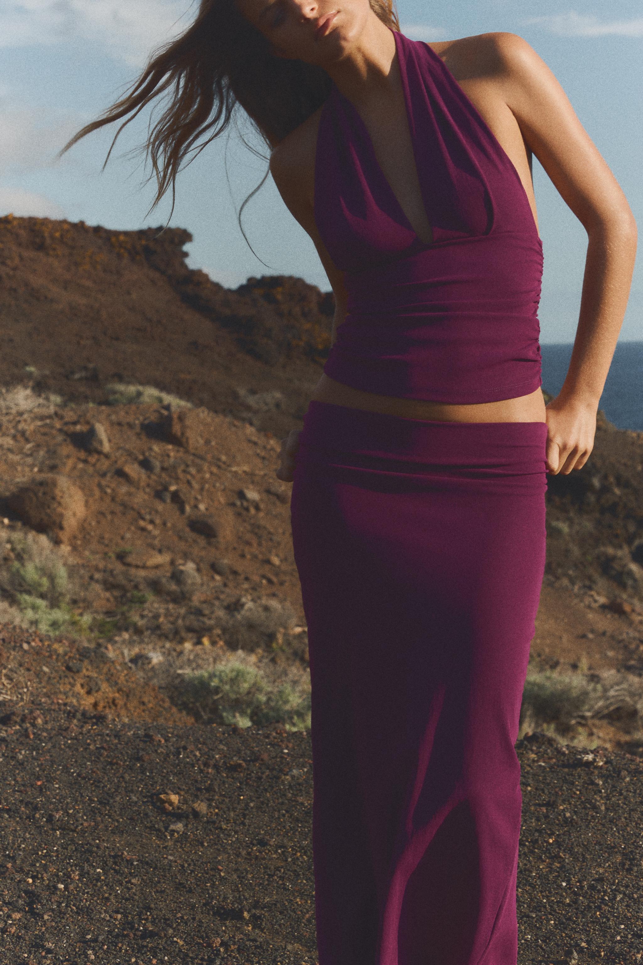 TOP HALTER PLIS