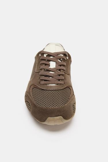 COLOURED RUNNING TRAINERS - Brown by Zara - Image 3